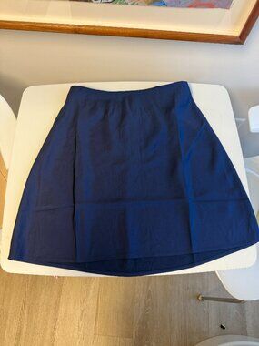 J.Crew Factory Navy Mini Bias Slip Skirt NWT XS